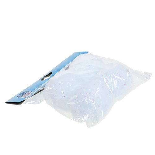 Floristik24 Snöboll med glimmer 8cm 4st