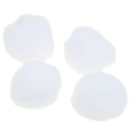 Floristik24 Snöboll vit 4cm 24 st