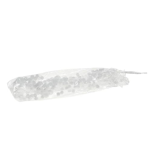 Floristik24 Snöbollsgirlang 135cm vit