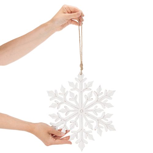 Stor dekorativ snöflinga, hängande dekoration, 30 cm | Floristik24.se