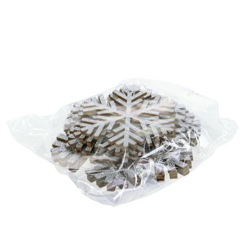 Artikel Snöflinga silver för upphängning Ø8cm - Ø12cm 9 st