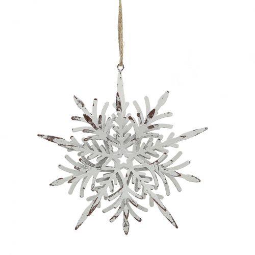 Floristik24 Snowflake 3D-effekt vit 16cm x 15,5cm 2st