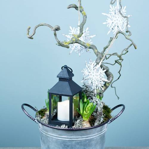 Floristik24 Snowflake 3D-effekt vit 16cm x 15,5cm 2st