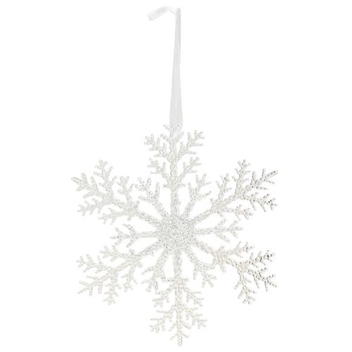 Floristik24 Snöflinga dekoration iskristall för upphängning 18×20cm 4st