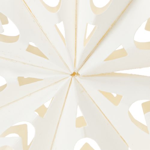 Artikel Snöflingejuldekorationer av papper, vita, 15 cm, 4 stycken