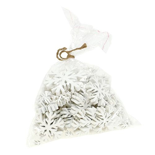 Floristik24 Snöflingor vit mix 3cm - 7cm 48 st