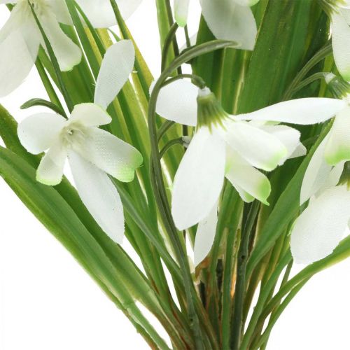 Floristik24 Konstgjord snödroppedekoration tidiga blommor 27cm bunt med 6st