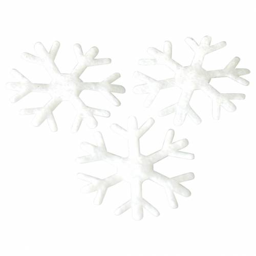 Floristik24 Spridda snöflingor vita Ø17mm 240p