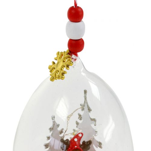 Floristik24 Julgranshängare snöklot 8cm 2st