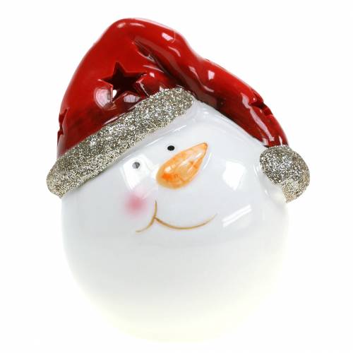 Floristik24 Snögubbe med LED-ljus 10,5cm 2st