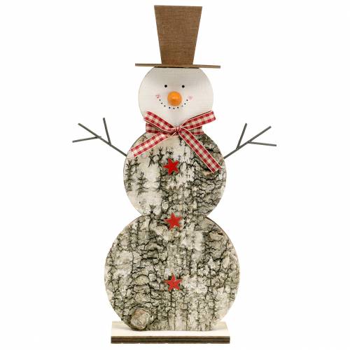 Floristik24 Snögubbe björkträ H33,5cm