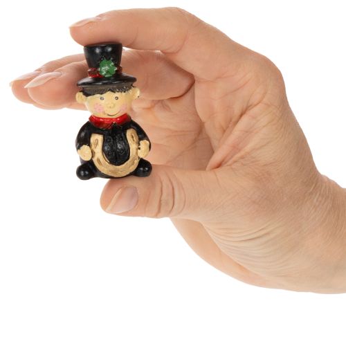 Lyckobringande skorstensfejarfigur att klistra, 5 cm, 6 stycken | Floristik24.se