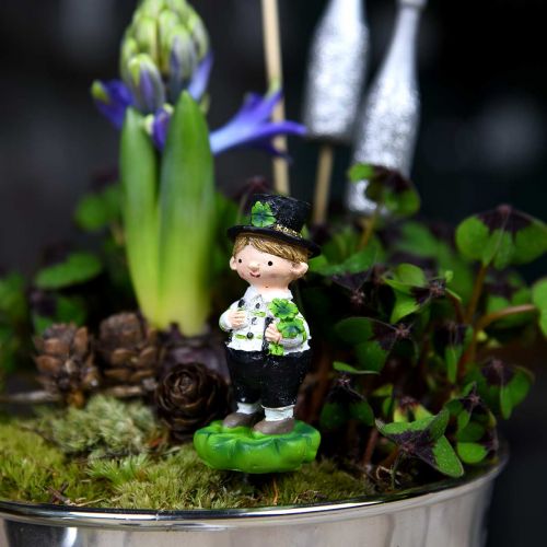 Artikel Skorstensfejare med klöver, plugg för nyårsafton, lyckolock, St Patrick&#39;s Day L27cm 4 st