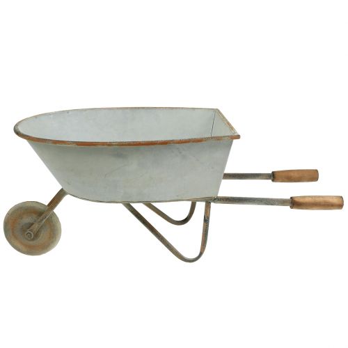 Floristik24 Skottkärra planterare 61 cm x 25 cm x 26,5 cm grå
