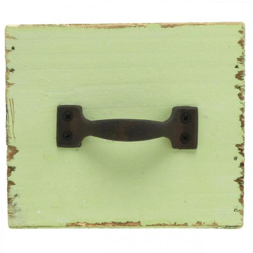 Artikel Planteringslåda ljusgrön shabby chic 12,5×12,5×10cm