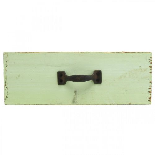 Floristik24 Växtlåda trä ljusgrön växtlåda vintage 25×13×8cm