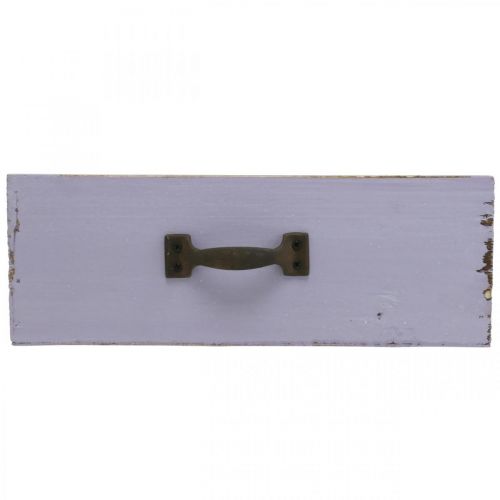 Artikel Planteringslåda Dekorationslåda Shabby Chic Trä Lila 25×13×8cm