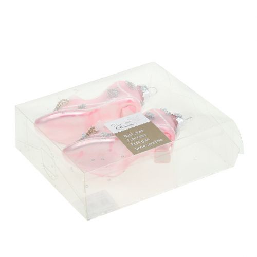 Floristik24 Dekopumpar för julgranen rosa 10cm 2st