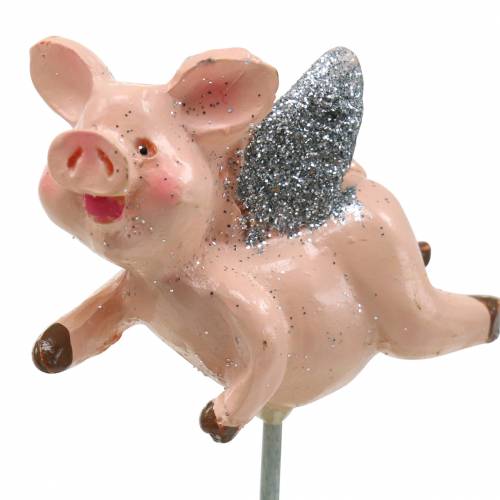 Floristik24 Dekorativ plugg gris lucky charm 6st