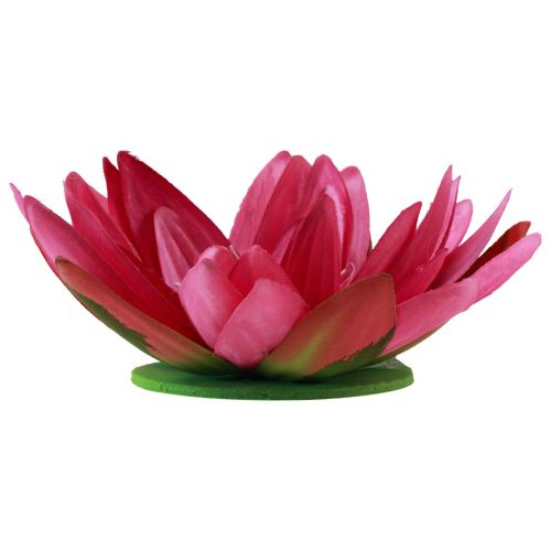 Artikel Flytande näckros konstgjord bordsdekoration fuchsia Ø15cm 2 st