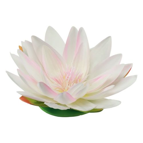 Artikel Flytande näckrosor konstgjorda bordsdekorationer vita, rosa Ø15cm 2 st