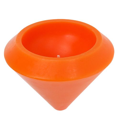 Floristik24 Flytande ljus i orange Ø16cm