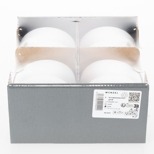 Artikel Flytande ljus för romantiska kvällar eller festlig dekoration, även lämplig för utomhusbruk. 8 cm, 8h, 8 st