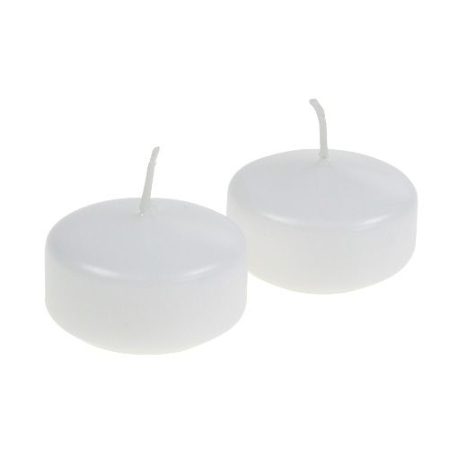 Artikel Flytande ljus Vita 4,5cm 8 st