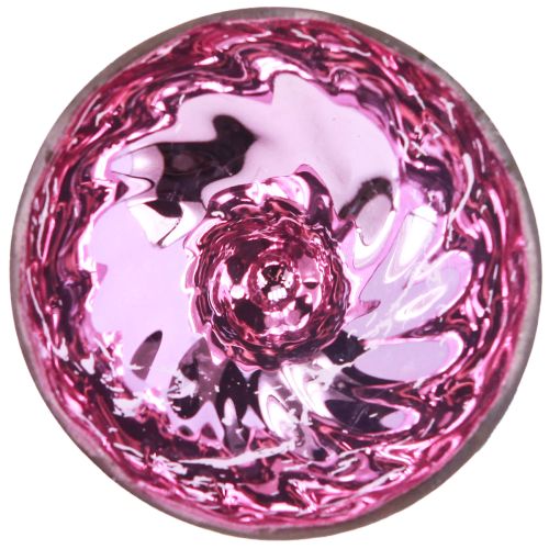 Artikel Flytande skål värmeljushållare glas silver lila Ø7cm 3st