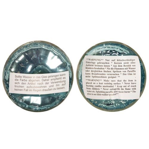 Artikel Flytande värmeljushållare i glas för eleganta accenter i alla rum, 10 cm, 2 stycken