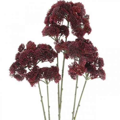 Sedum konstgjord röd stenhösten 70 cm 3st