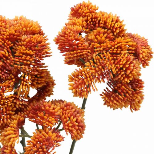 Floristik24 Sedum artificiell sedum orange höstdekoration 70cm 3st
