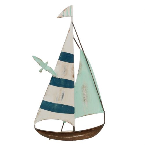 Segelbåt metall 15cm x 28cm