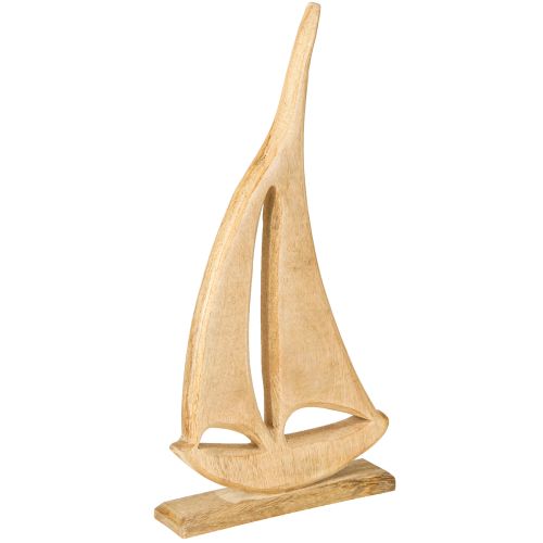 Artikel Segelbåtsträ på Bas Naturlig Bordsdekoration Maritim H42cm