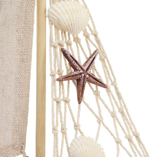 Floristik24 Segelbåtsdekoration segelfartyg träbrun 17,5×4×27,5cm