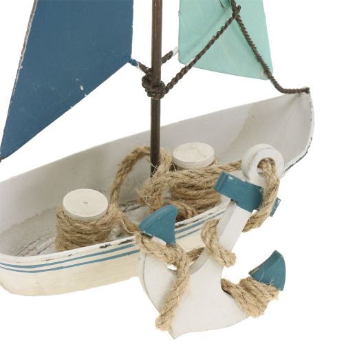 Floristik24 Dekorativ segelbåtmetall H26cm