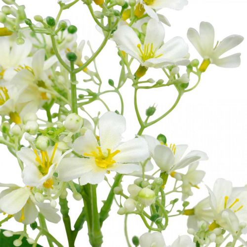 Floristik24 Konstgjord sidenblästring, blomdekoration, sidenblomma, dekorationsblomma vit L72cm
