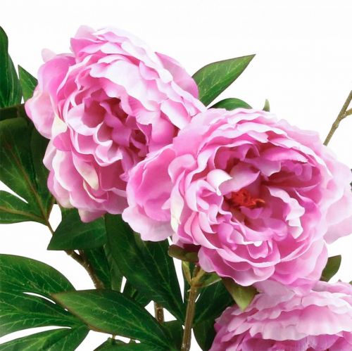 Artikel Sidenblomma pion konstgjord rosa violett 135cm