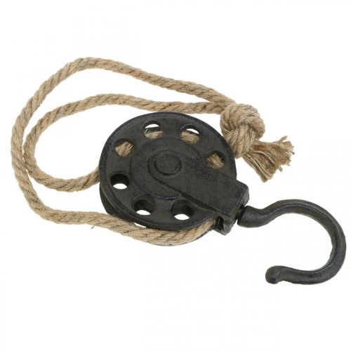 Floristik24 Deco trissa, vinsch industridesign, hängande korg L55cm