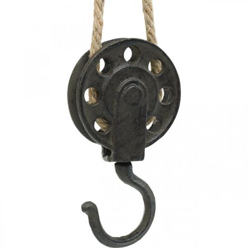 Floristik24 Deco trissa, vinsch industridesign, hängande korg L55cm