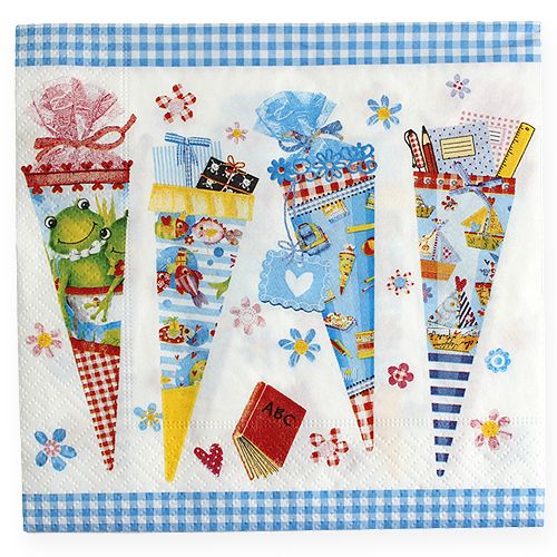 Floristik24 Servetter med sockerstruttemotiv 33x33cm