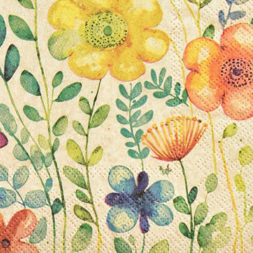 Floristik24 Servetter Vårfjärilsblommor 33x33cm 20 st