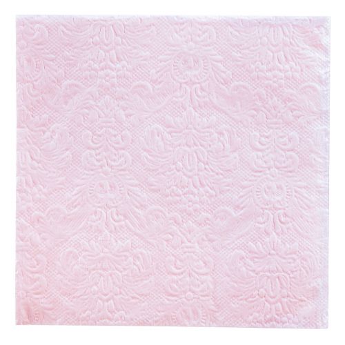 Artikel Servetter Rosa Vårprydnader Präglade 33x33cm 15 st