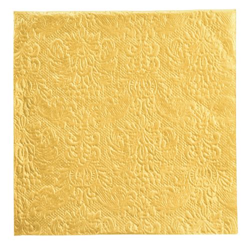 Floristik24 Servetter guld med präglade ornament 33x33cm 15 st