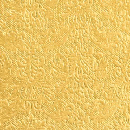 Artikel Servetter guld med präglade ornament 33x33cm 15 st