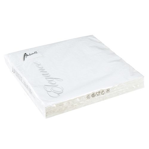 Artikel Servetter Vita Bordsdekoration Präglat mönster 33x33cm 15 st