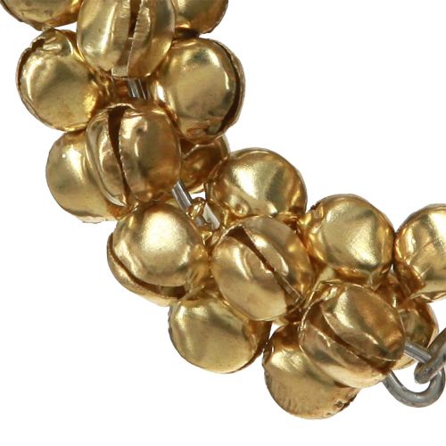 Floristik24 Servettringar guld metallklockor Ø5cm 8 st