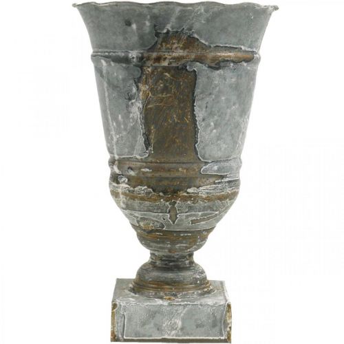 Floristik24 Shabby Chic kopp metall bordsdekoration kopp vas Ø18,5 H30cm