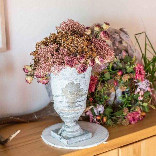 Floristik24 Shabby Chic kopp metall bordsdekoration kopp vas Ø18,5 H30cm