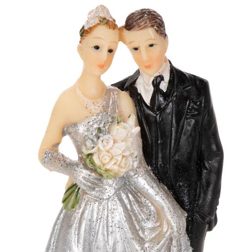 Silverbröllopsdagspar 10 cm | Floristik24.se